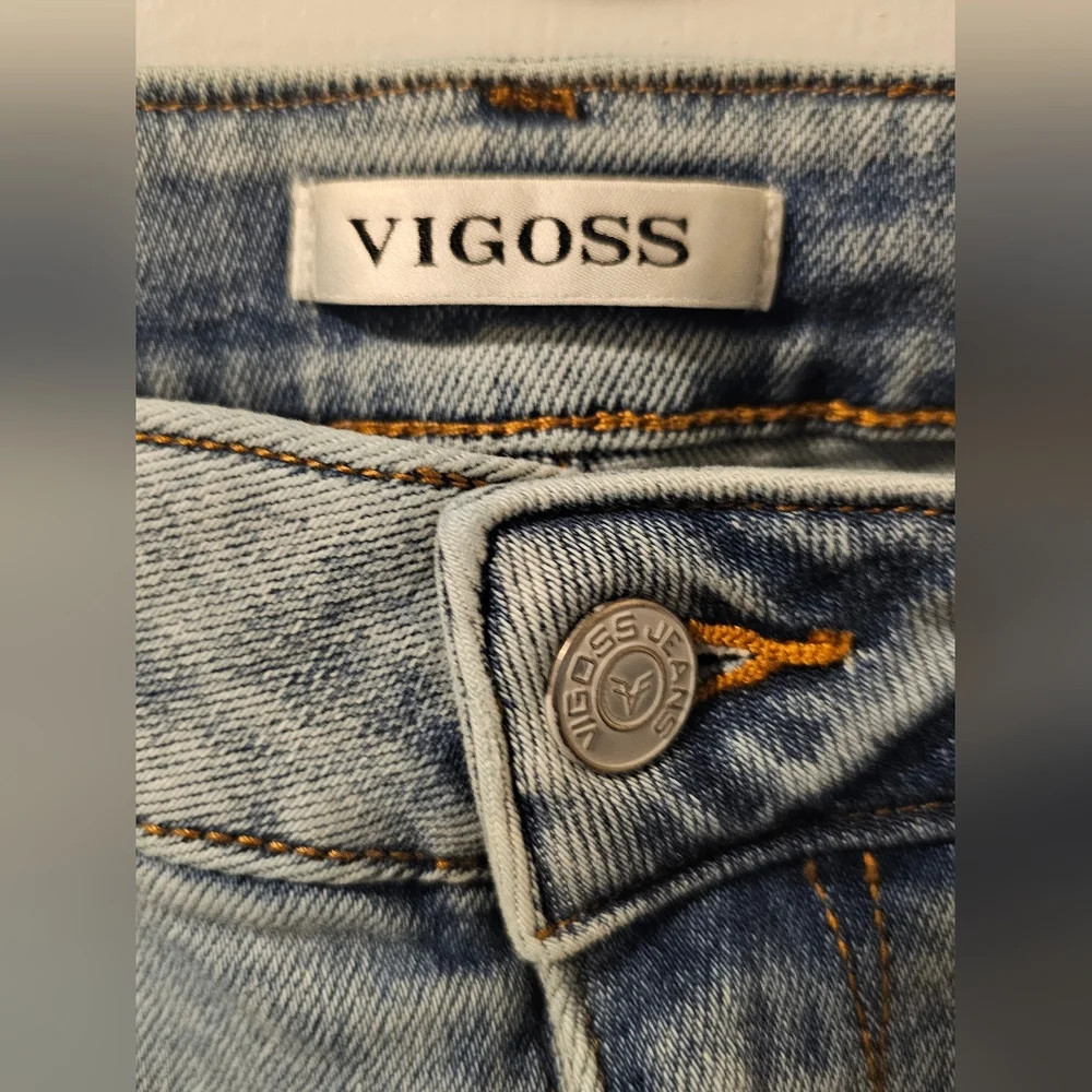Vigoss Thompson Tomboy Jeans Stretch Light Wash Women's Size 30